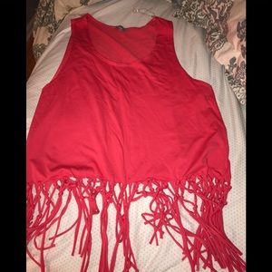 Plus fringe top ⭐️